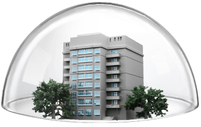 Protected building